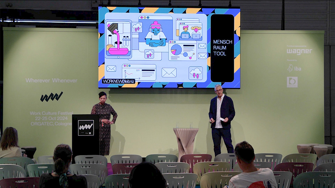 Wherever Whenever - Work Culture Festival: Axinia Braunisch and Dr. Robert Polgar, Building the Collaboration of Tomorrow (Credit: Leibniz Gemeinschaft)