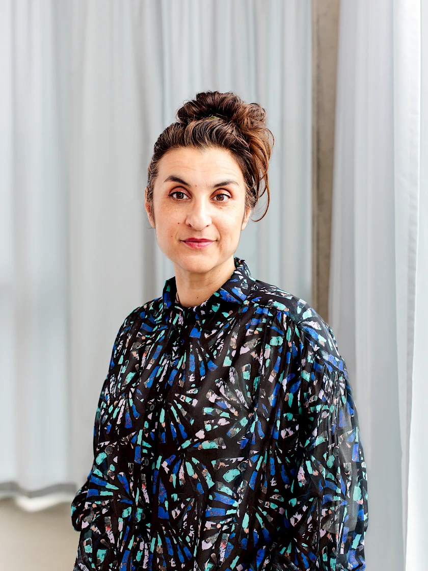 Gerda Karal, Interior Architect bdia, Managing Partner LEPEL & LEPEL, speaker at the Wherever Whenever – Work Culture Festival 2026. Photo: © Nadine Schwickart