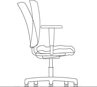 Dynamic sitting relieves the musculoskeletal system and promotes blood circulation.